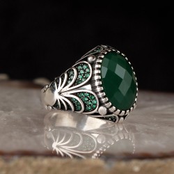 925 Sterling Silver Zircon Stone Ring