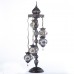 Authentic 5-Piece Filigree Domed Mosaic Floor Lamp Helix