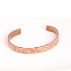 Plaid Copper Bracelet