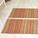 Vintage Turkish Multi-Colored Wool Fethiye Bantası Striped Kilim Runner 1980s