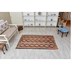 Handmade Turkish Antalya Kilim Rug 1950s