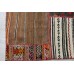 Mid-Century Turkish Patchwork Wool Kilim Rug 1990s