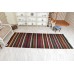 Striped Anatolian Kilim 1980s