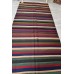 Striped Anatolian Kilim 1980s