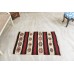 Authentic Vintage Konya Cicim Embroidred Kilim Rug 1950s