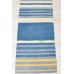 Vintage Turkish Multi-colored Wool Bohemian Striped Runner 1970s