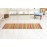 Vintage Green Striped Kilim Runner 1970s
