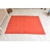 Vintage Turkish Minimalistic Solid Red Woolen Carpet 1980s