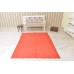 Vintage Turkish Minimalistic Solid Red Woolen Carpet 1980s