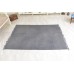 Vintage Turkish Minimalistic Solid Gray Woolen Carpet 1980s