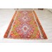 Vintage Handmade Turkish Denizli Kilim Rug 1950s