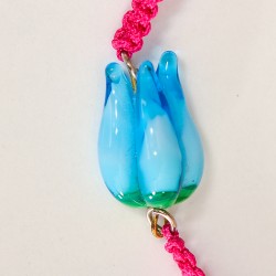 Handmade Murano Glass Bracelet - Tulip Model