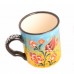 Mug Colored Herbal Pattern