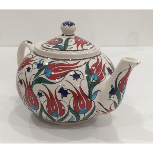 Teapot Colorful Herbal Patterned