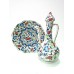 30 cm Delicate Jug Colored Herbal Pattern