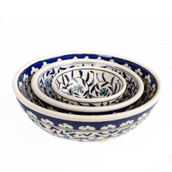 Bowl Colorful Carnation Pattern