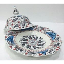 30 cm Rice Bowl Colorful Herbal Pattern