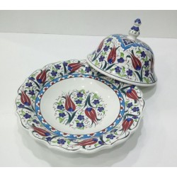 30 cm Rice Bowl Colorful Herbal Pattern