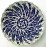 25 cm Plate Blue White Herbal Patterned 25 cm Plate Blue White Herbal Patterned