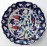 25 cm Plate Colorful Herbal Pattern