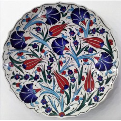 25 cm Plate Colorful Herbal Pattern