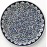 25 cm Plate Blue Carnation Pattern 25 cm Plate Blue Carnation Pattern