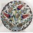 25 cm Plate Colorful Herbal Pattern