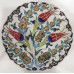 25 cm Plate Colorful Herbal Pattern