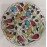 25 cm Plate Colorful Herbal Pattern