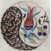 25 cm Plate Colorful Herbal Pattern