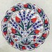 30 cm Plate Colorful Carnation and Tulip Pattern