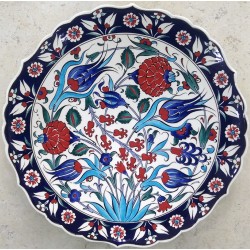 30 cm Plate Colorful Herbal Pattern