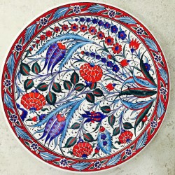 30 cm Plate Colorful Herbal Pattern