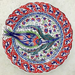 30 cm Plate Colorful Herbal Pattern