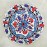 30 cm Plate Colorful Carnation and Tulip Pattern