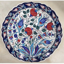 30 cm Plate Colorful Herbal Pattern