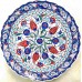 30 cm Plate Colorful Carnation and Tulip Pattern