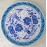 30 cm Plate Blue Color Herbal Pattern 30 cm Plate Blue Color Herbal Pattern