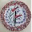 30 cm Plate Colorful Carnation and Tulip Pattern