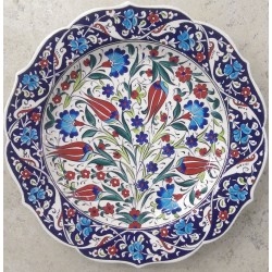 30 cm Plate Colorful Herbal Pattern