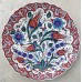 30 cm Plate Colorful Herbal Pattern