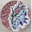 30 cm Plate Colorful Herbal Pattern