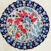 30 cm Plate Colorful Herbal Pattern