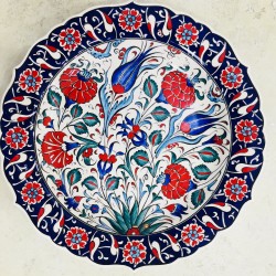 30 cm Plate Colorful Herbal Pattern