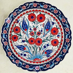 30 cm Plate Colorful Herbal Pattern