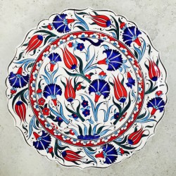 30 cm Plate Colorful Herbal Pattern