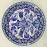 30 cm Plate Blue Color Herbal Pattern