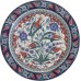 40 cm Plate Colorful Herbal Pattern