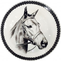 55 cm Plate Animal (Horse) With Picture