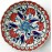 18 cm Plate Colorful Herbal Pattern